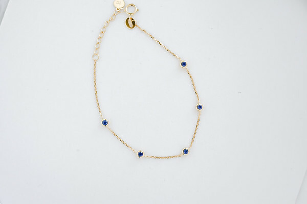 18K Blue Sapphire Bracelet
