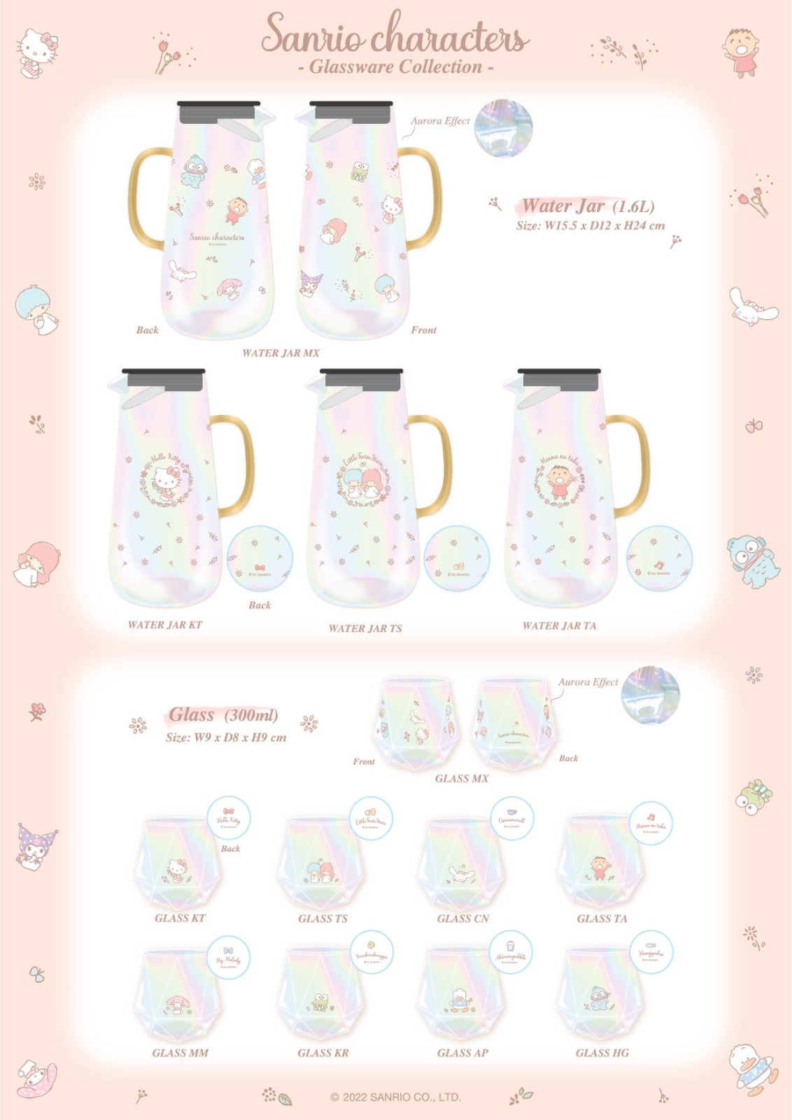 Global Sanrio玻璃系列