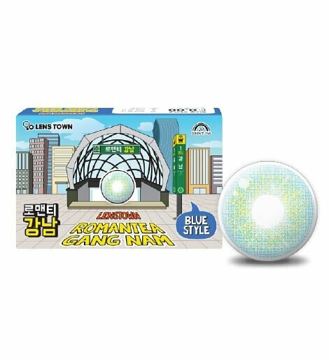 [預訂] Lenstown Romantea Gangnam 每月拋棄彩妝隱形眼鏡｜每盒2片 ( Blue )