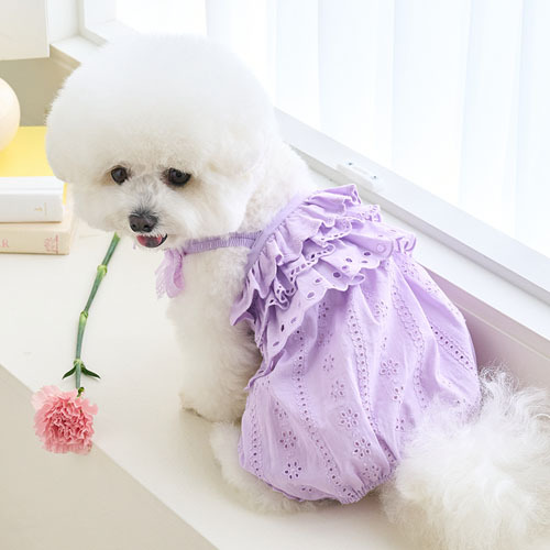 寬鬆吊帶-簍空蕾絲-紫- It’s sunny outside