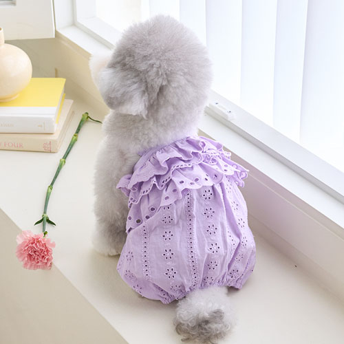 寬鬆吊帶-簍空蕾絲-紫- It’s sunny outside