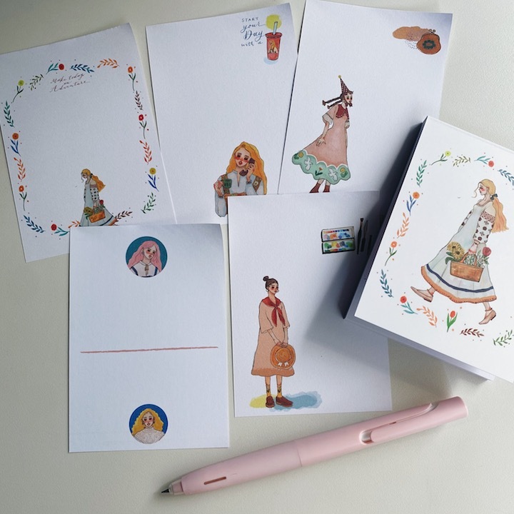 花園採集 便條本 50枚｜甜蜜生活