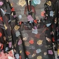 [S] YSW BELL SLEEVE FLORAL,BLACK, E2566RABK0M (FINAL SALES) (SYW39)
