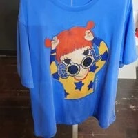 [S] YSW COTTON SHORT SLEEVE LOGO T-SHIRT, BLUE, H2WTS11BLGDF (FINAL SALES) (SYW41)