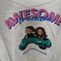 [S] YSW SPEEDING T-SHIRT,WHITE, G2WTS08WHXXF (FINAL SALES) (SYW44)