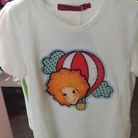[S] YSW KIDS TRAVEL T-SHIRT, WHITE, E2550TRSN0KS (FINAL SALES) (SYW49)