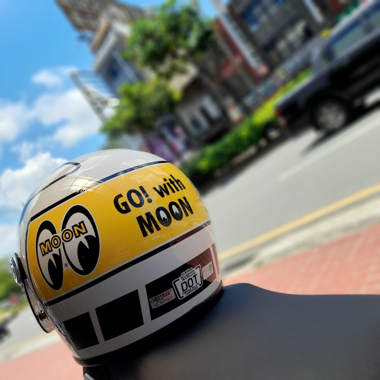 GALLOP TRACK MOONEYES 白 樂高帽