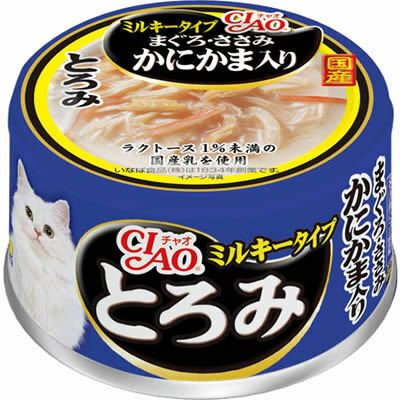 [$216限時優惠]日本CIAO 貓罐 - 白湯吞拿魚+雞肉+蟹棒味 80G , A-112 (原箱24罐)