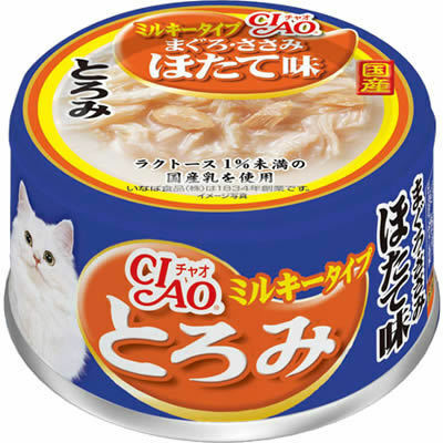 [$216限時優惠]日本CIAO 貓罐 - 白湯吞拿魚+雞胸肉+扇貝味 80G , A-111 (原箱24罐)