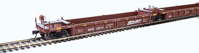 Walthers 910-55640 HO規 BNSF Railway 車號238116 A-E 40呎 板車.5輛