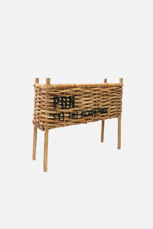 Post General - 立式藤編收納籃