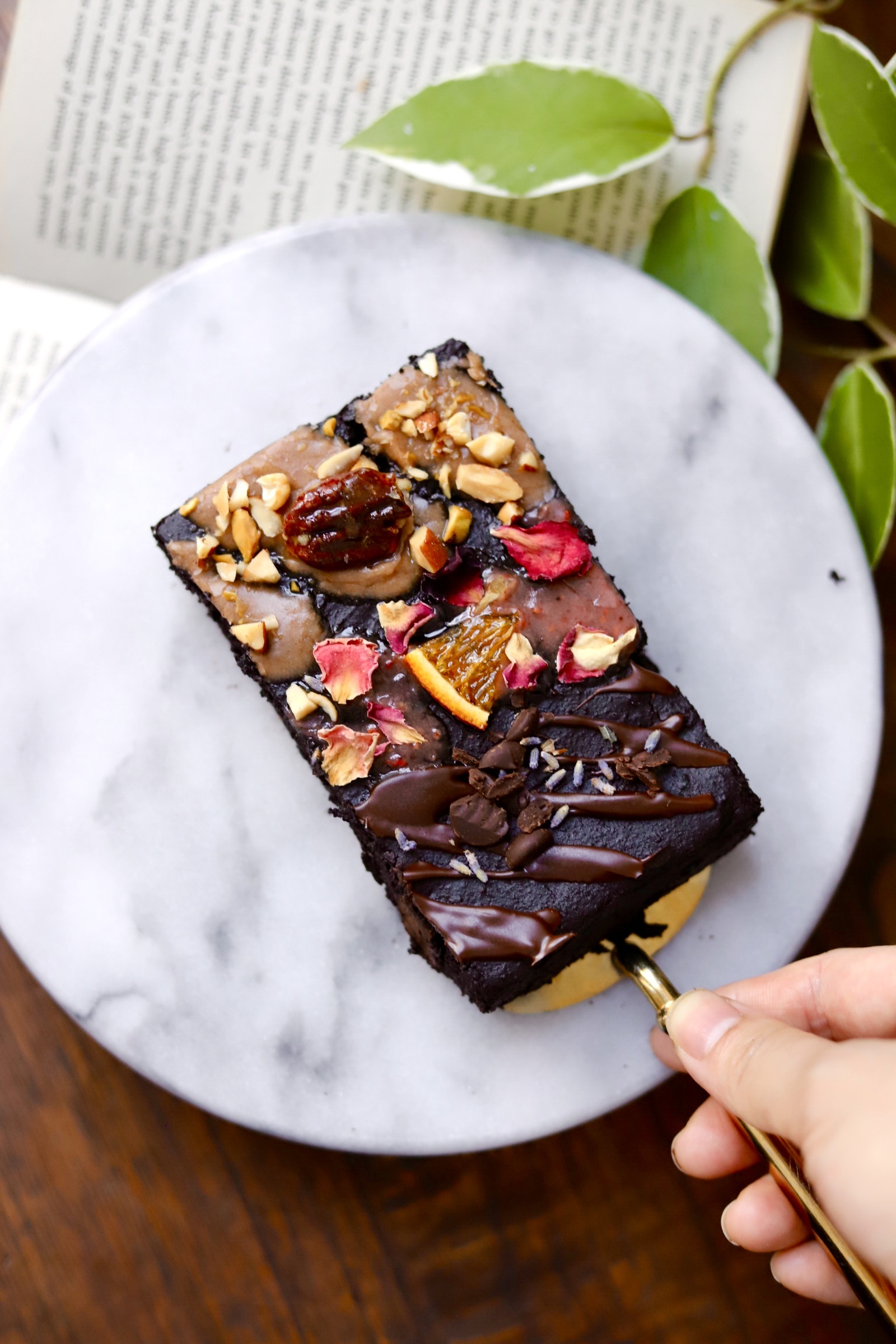 無麵粉純素布朗尼