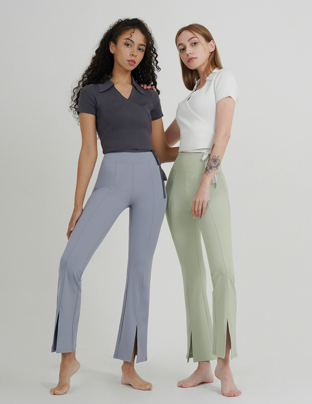 CONCHWEAR - Kara V 領束帶上衣