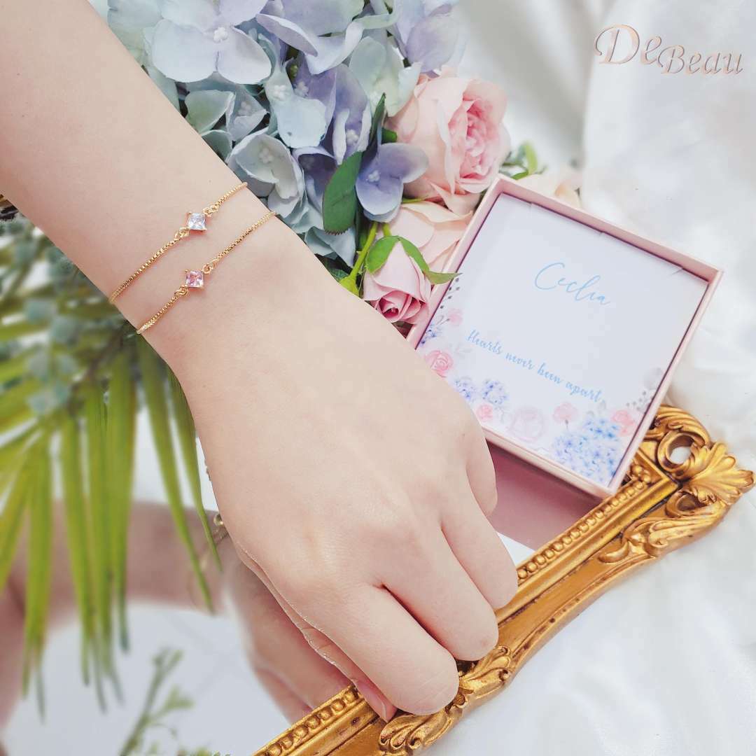 兩戴式 鋯石字母手鍊