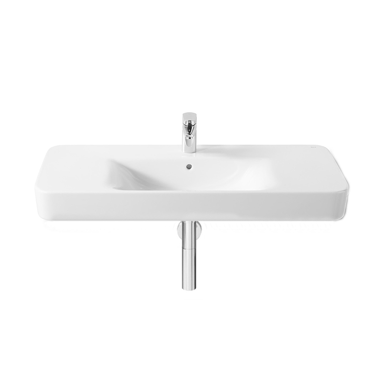 ROCA Senso 100cm 檯面盆 | 西班牙原裝進口 | 耐髒抗刮材質 |