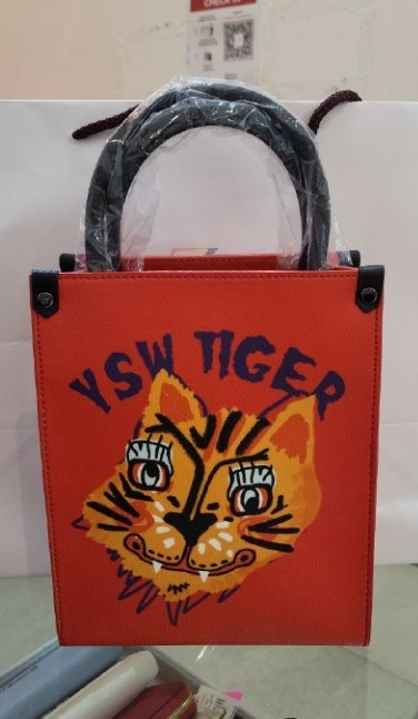 [S] YSW SQUARE BAG S TIGER,RED, G0XBG13RDXXS (FINAL SALES) (SYW53)