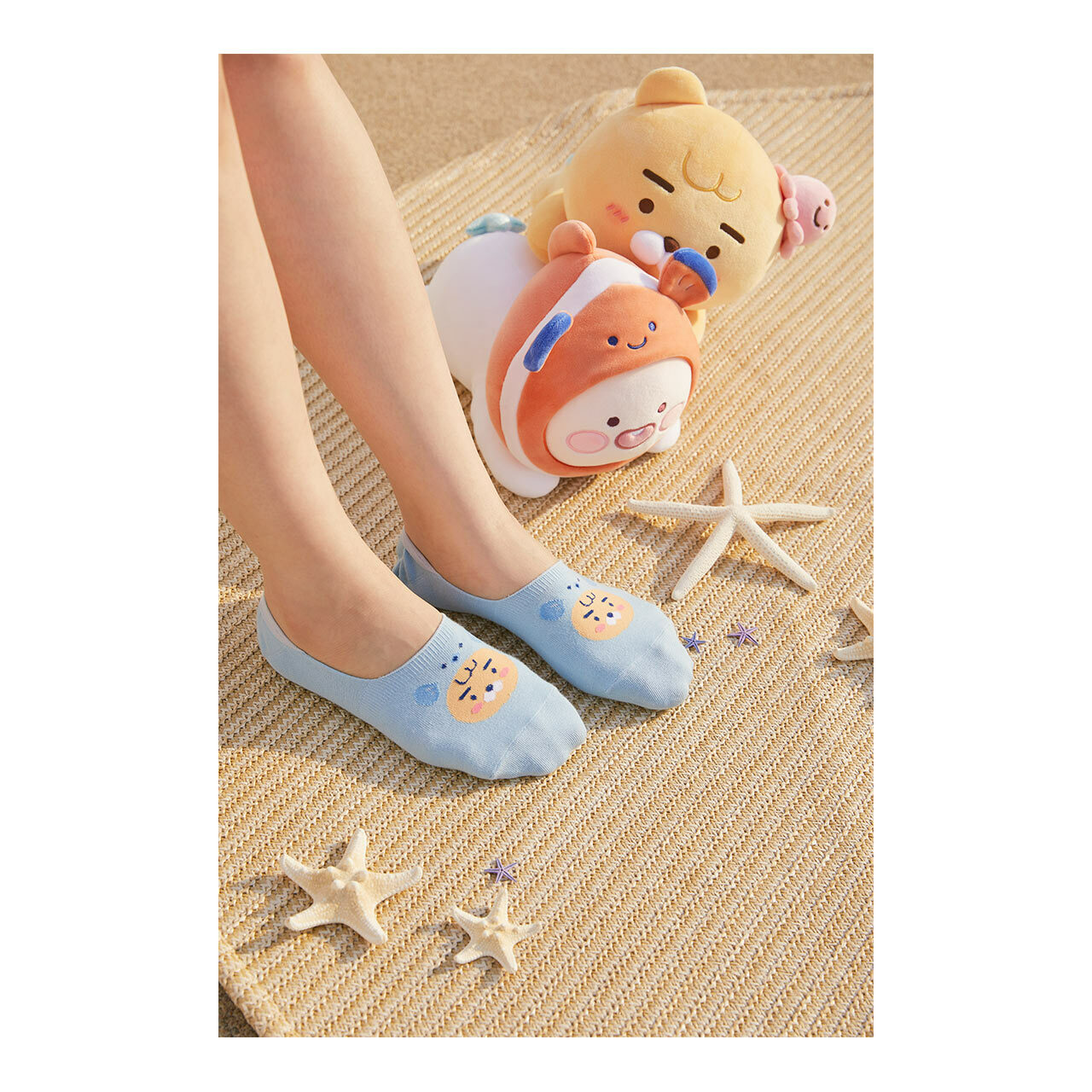 預購 韓國 KAKAO FRIENDS Ryan Apeach 船型襪