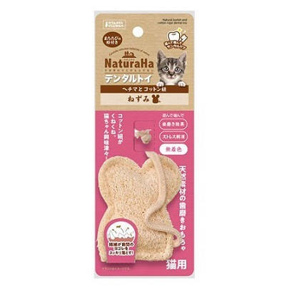 日本直送 Sunrise ＮaturaHa 貓玩具天然磨牙 - 鼠標絲瓜棉 / 魚仔絲瓜棉 / 貓掌絲瓜棉