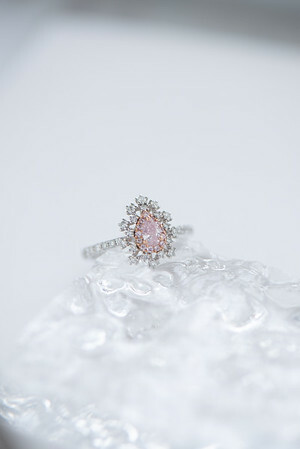 18K Argyle Pink and White Diamond Ring