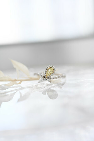 18K Yellow and White Diamond Ring