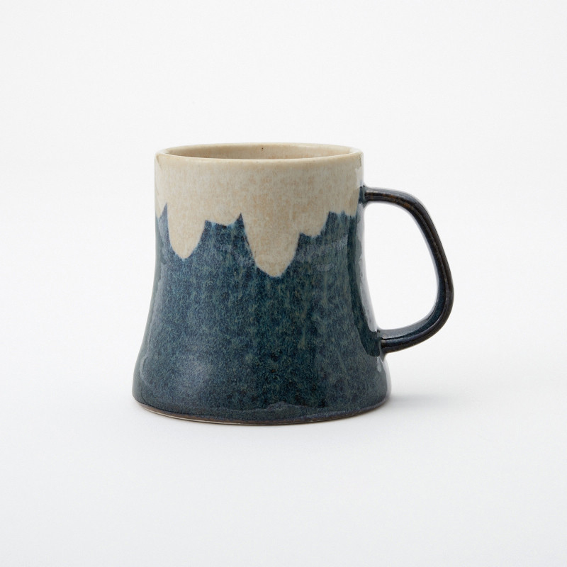 Rokuro Mt. Fuji Mug Blue｜Blut's