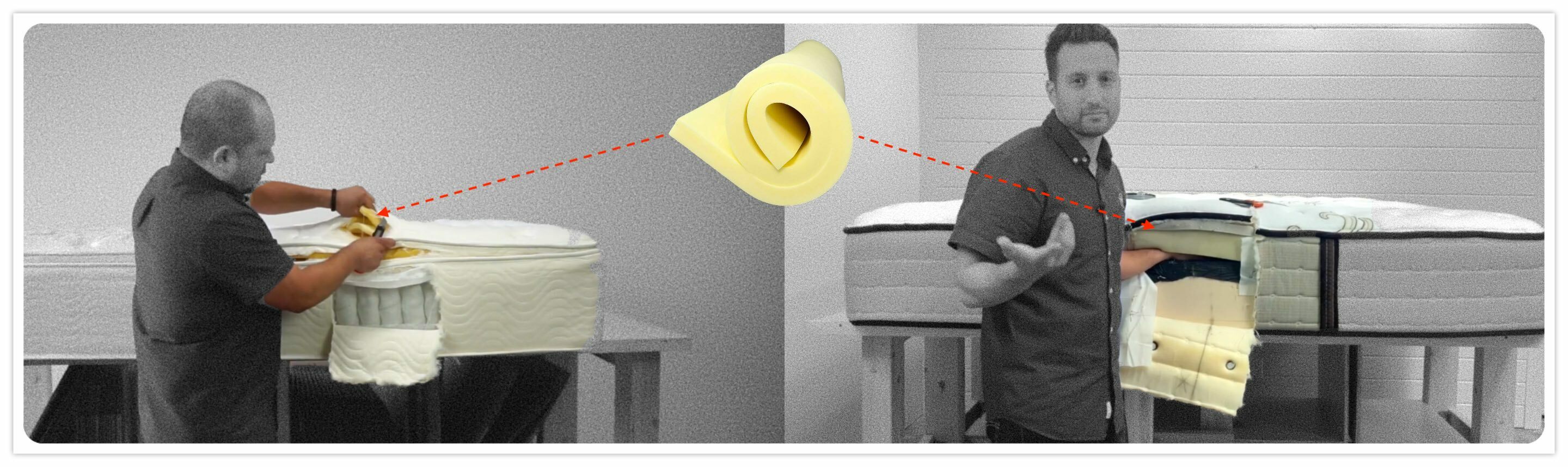 高級床墊多使用泡棉墊料
