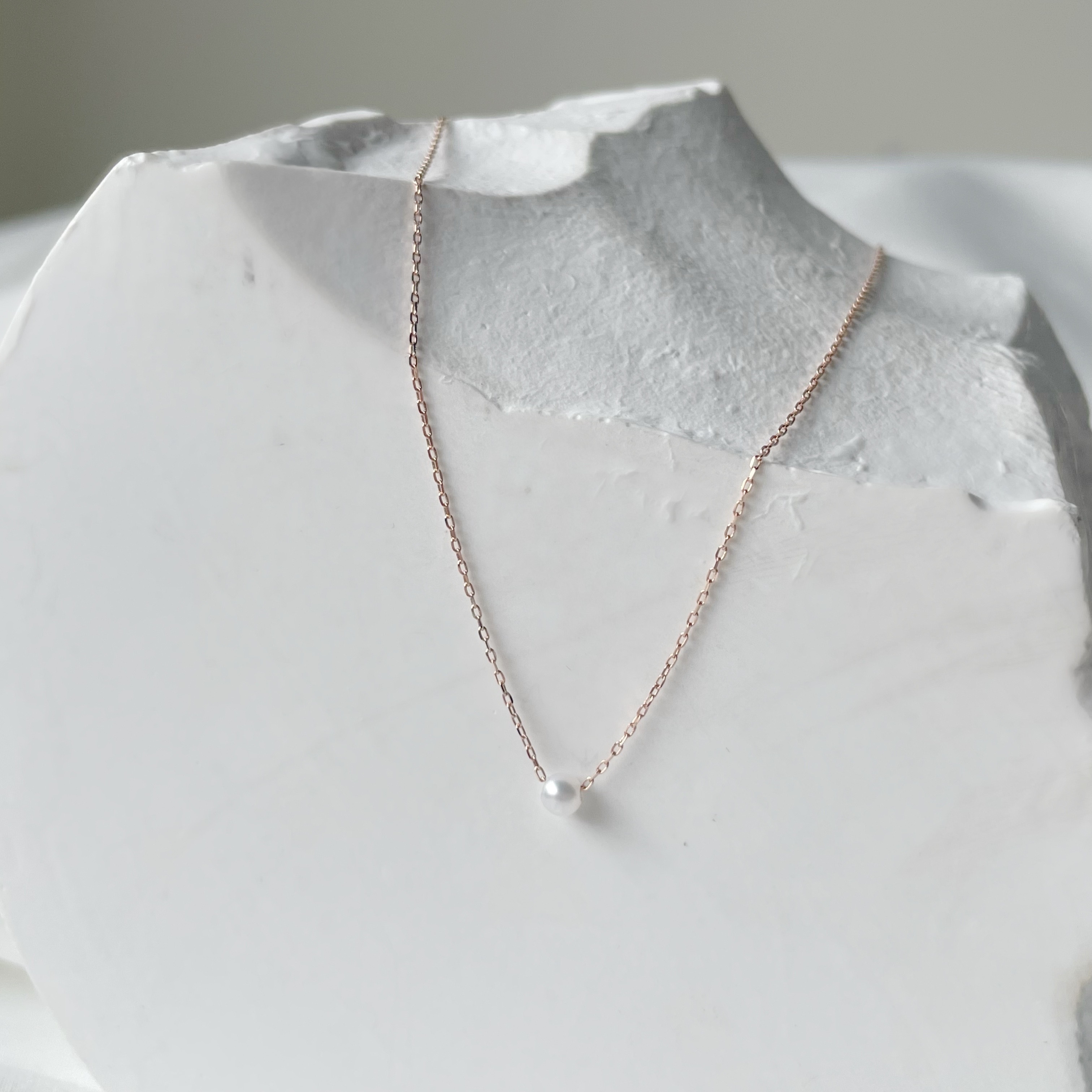 14K簡約3mm珍珠項鍊