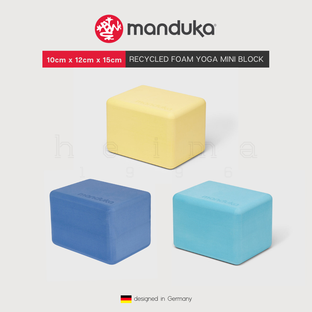 MANDUKA - RECYCLED FOAM YOGA BLOCK - Lemon
