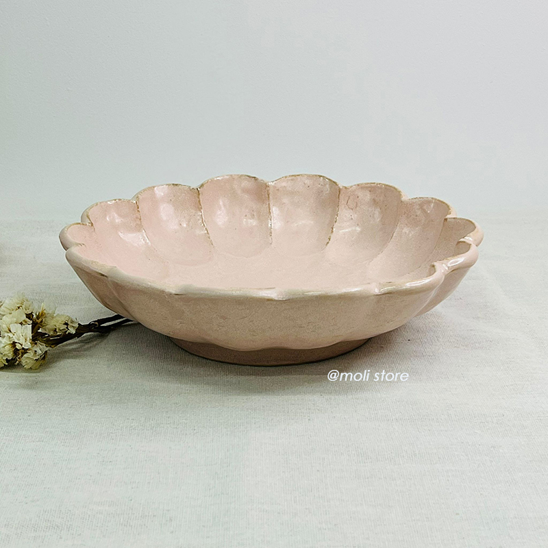 Minoware Rinka 24.5cm Bowl Pink｜Kaneko Kohyo