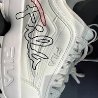 [S] FILA DISRUPTOR 2 SCRIPT UNISEX SNEAKERS, BEIGE,1FM00863-113 (SFL48)