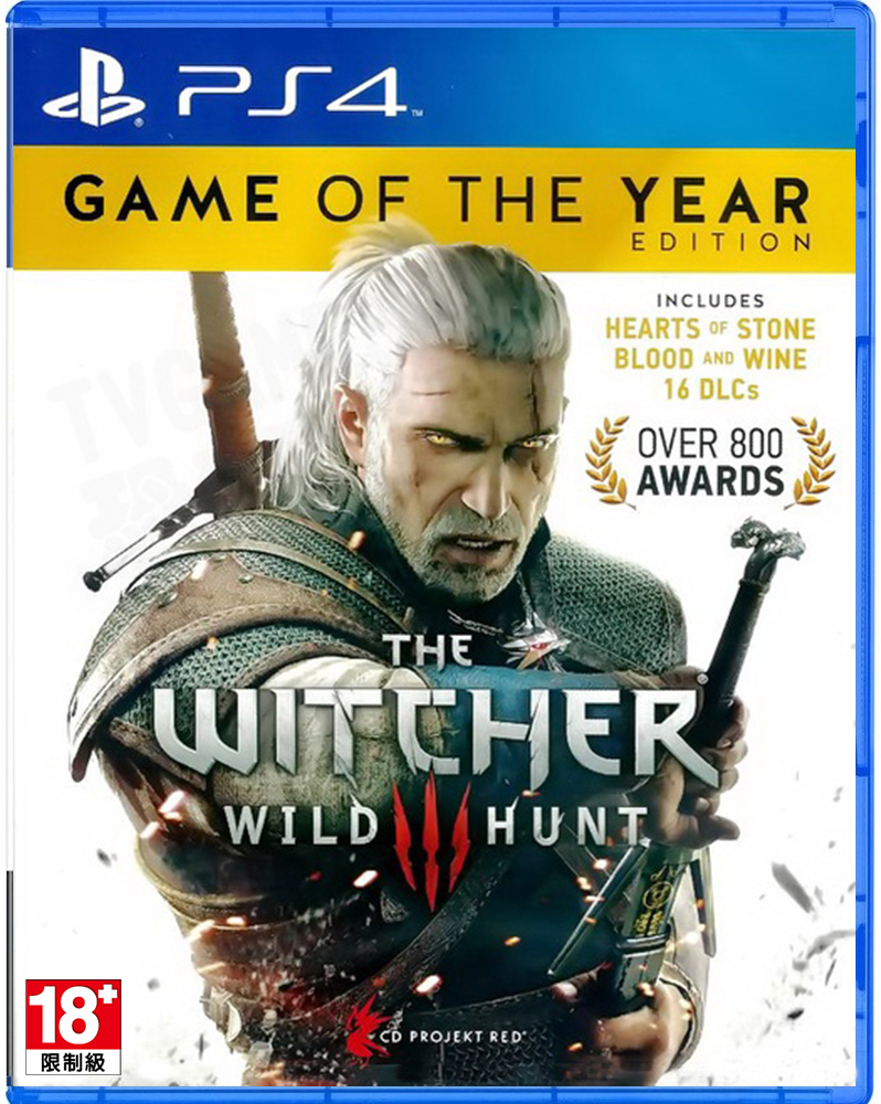 PS4 巫師 3：狂獵 年度最佳遊戲中文版