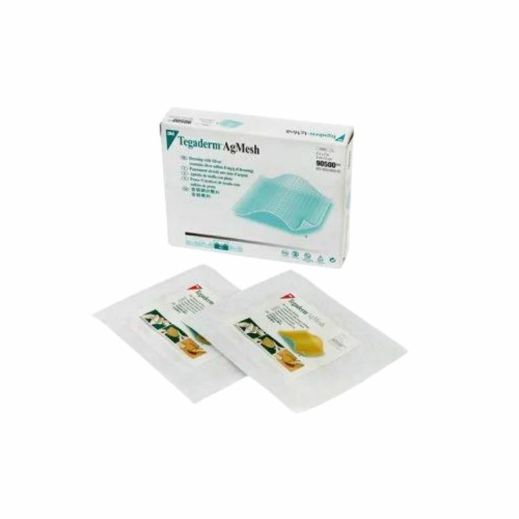 3M - Tegaderm 90500 含銀無紡布敷料 (2" x 2") | (原盒5片)