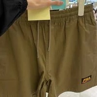 [S] FILA LOGO PATCH BASIC SHORTS, KHAKI, FS2TRC2135X-DOV [FINAL SALE] (SFL50)