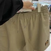 [S] FILA LOGO PATCH BASIC SHORTS, BEIGE, FS2TRC2135X-LKH, FINAL SALE (SFL51)