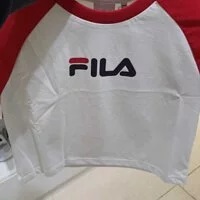 [S] FILA RAGLAN COLOR MATCHING CROP SHORT SLEEVE TEE, RED, FS2RSC2153F-DRD (SFL53)