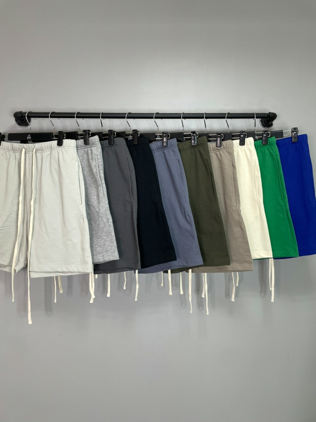 韓國製 RDC STUDIOS 新款配色 高質量棉短褲 長抽繩 低檔 短褲 寬鬆 米白抽繩 FOG RO