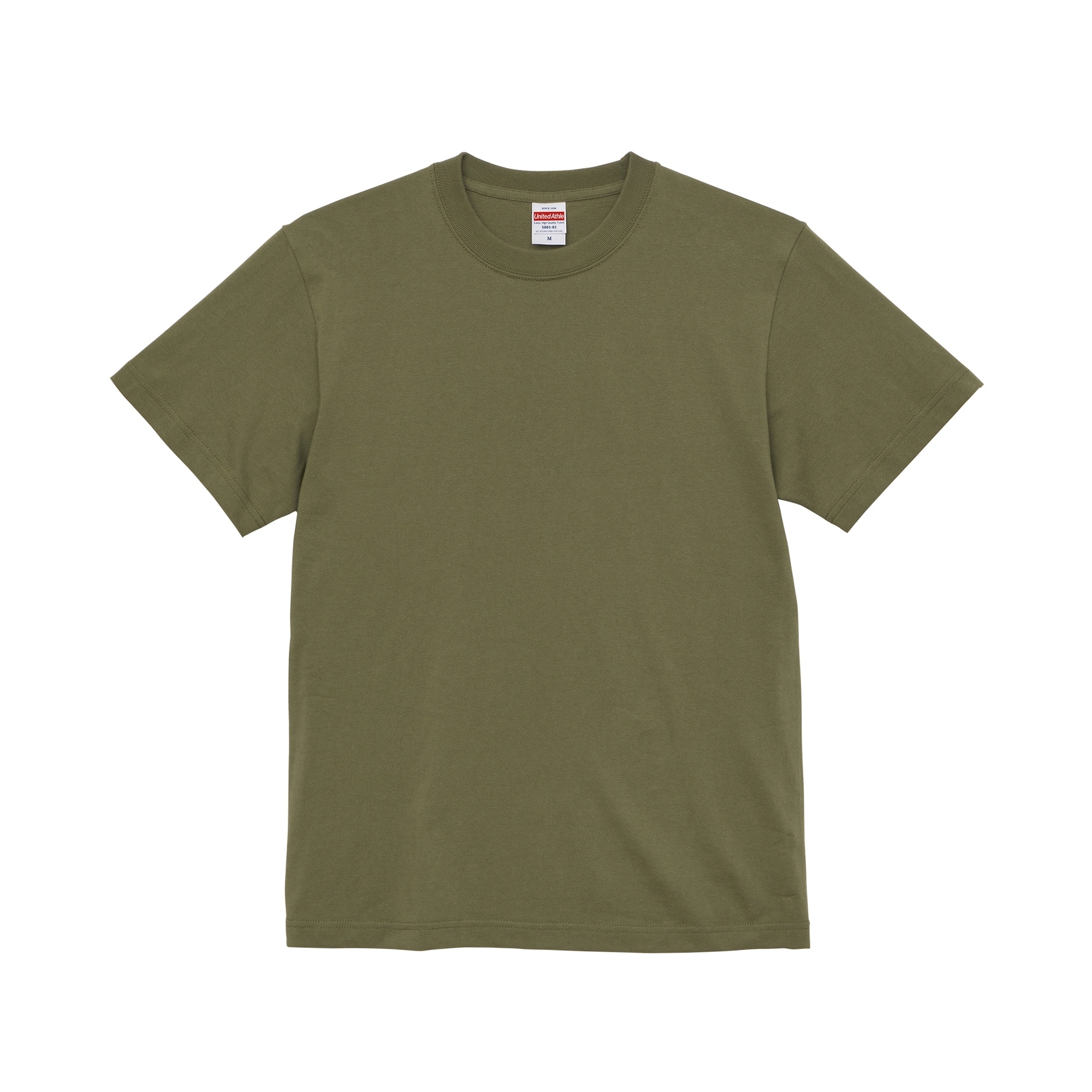 United Athle UA 5001-01 頂級柔棉5.6oz. 成人短T 淺橄欖綠  3500101-739 [台灣現貨]