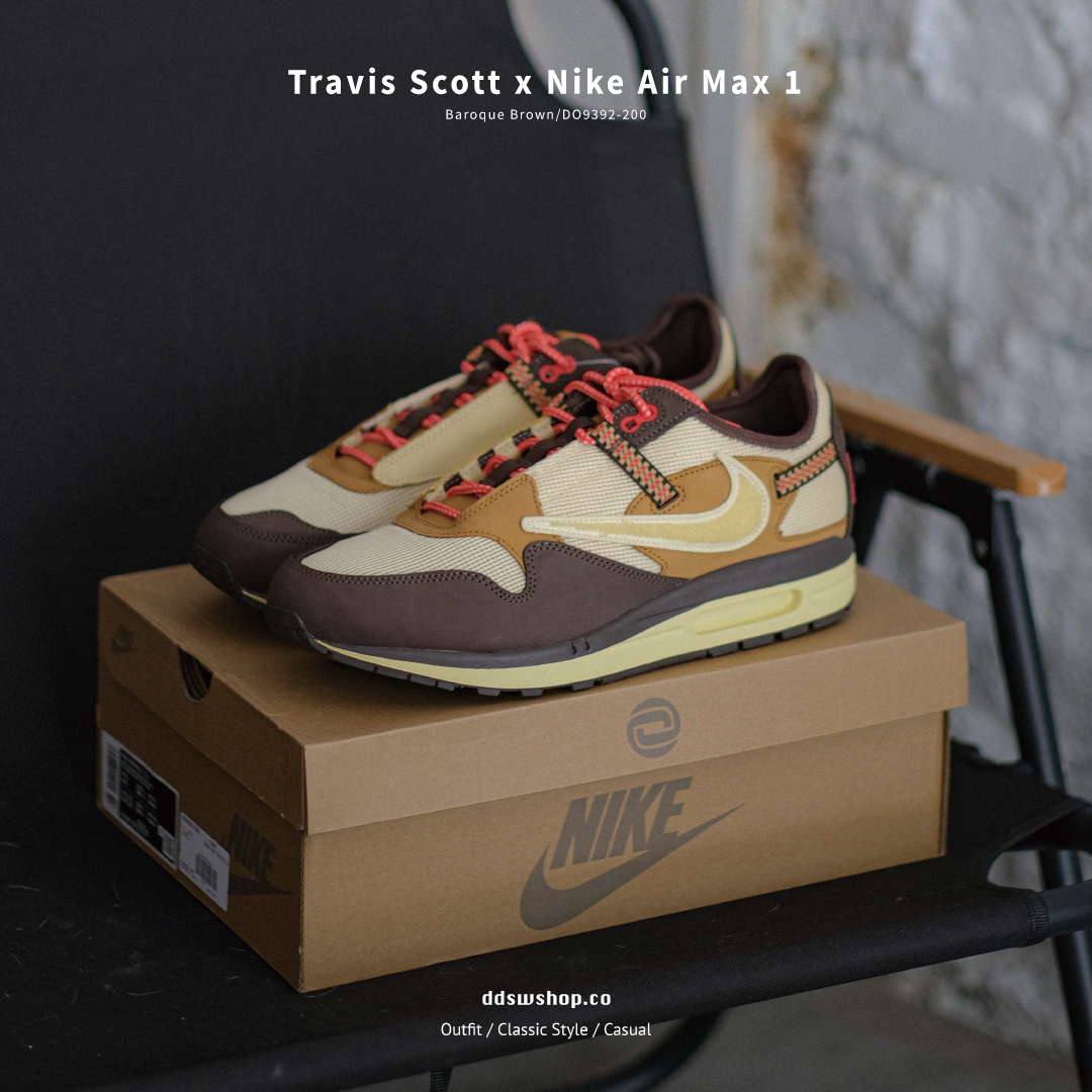 Travis Scott x Nike Air Max 1「Baroque Brown」咖啡DO9392-2