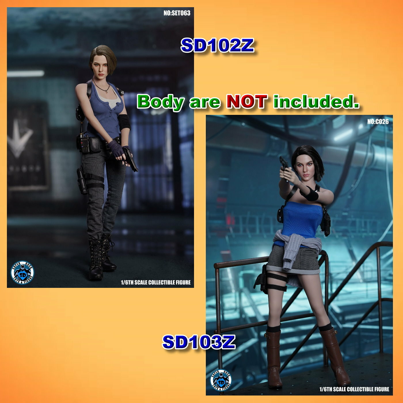 Super Duck: 1/6 Costume set (自選)