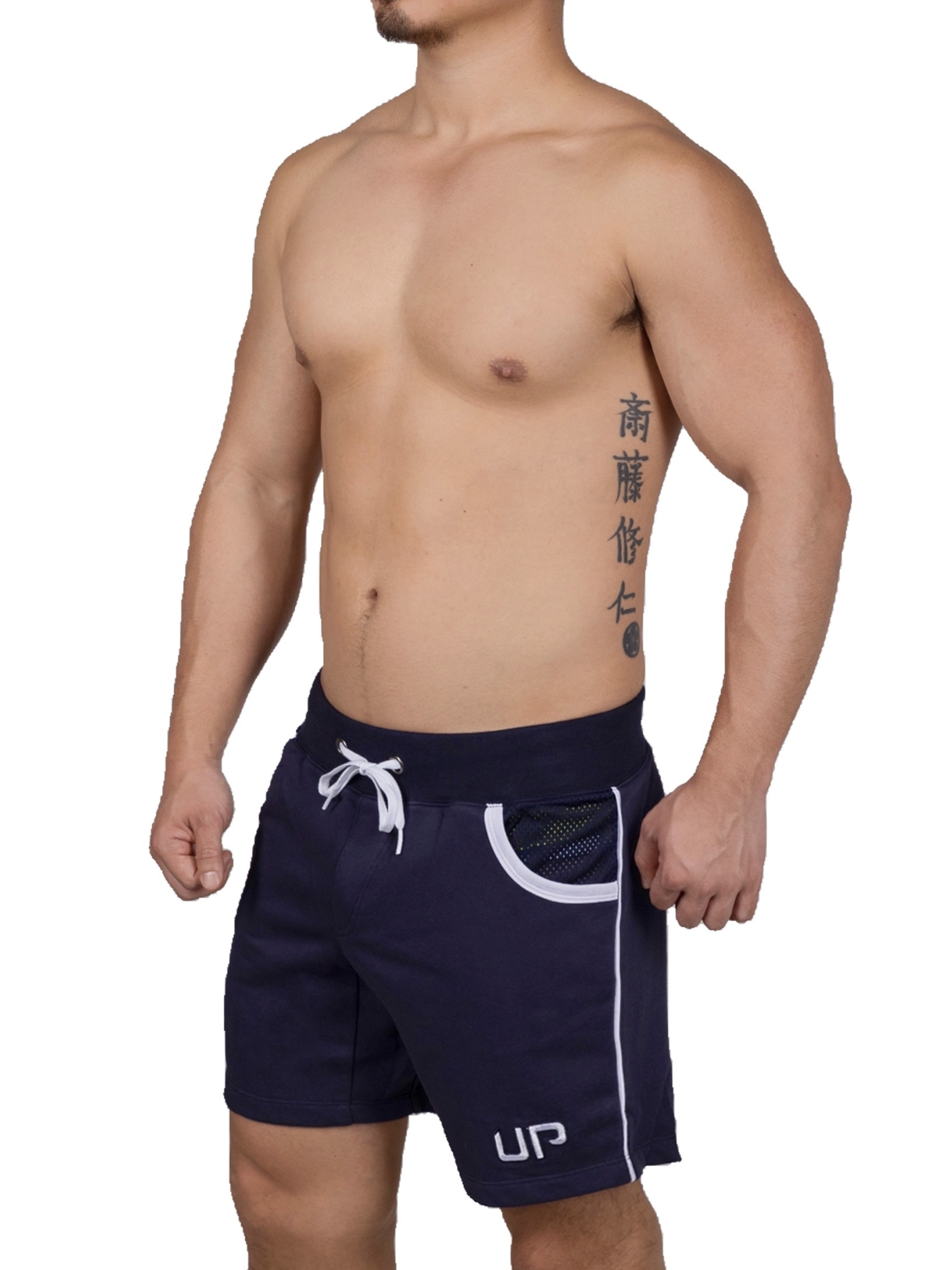 Cotton Sweat Shorts 純棉運動褲 海軍藍/白