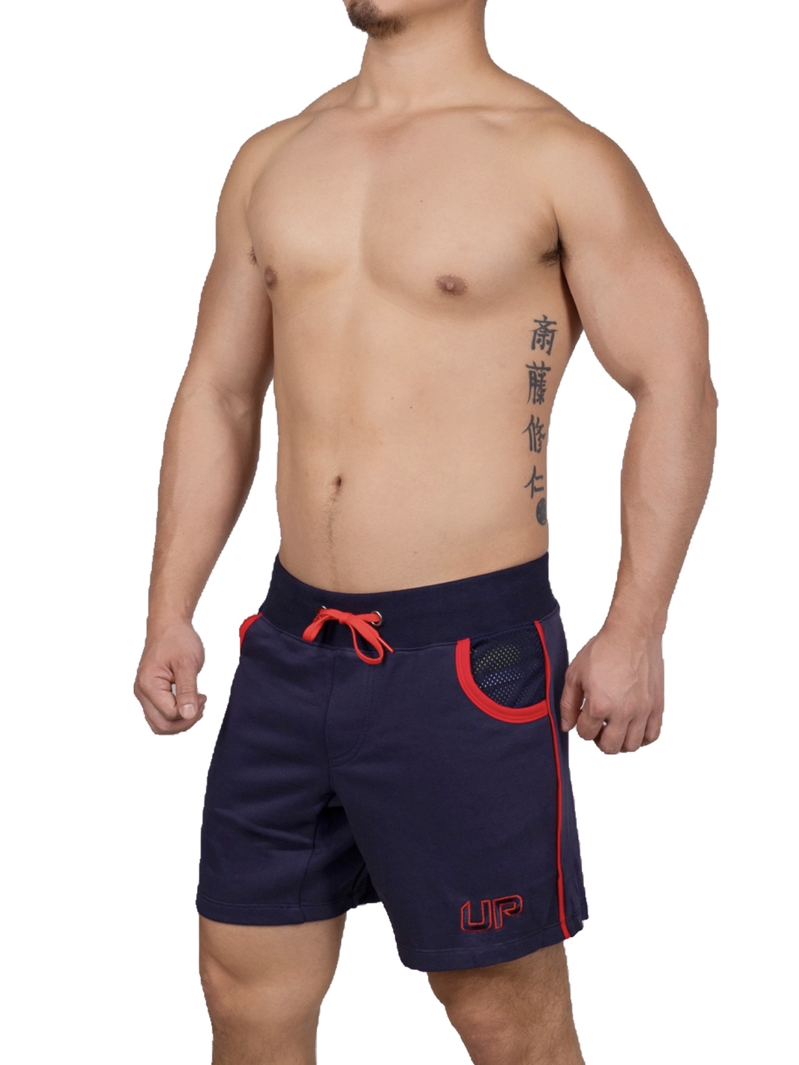 Cotton Sweat Shorts 純棉運動褲 大學藍/紅