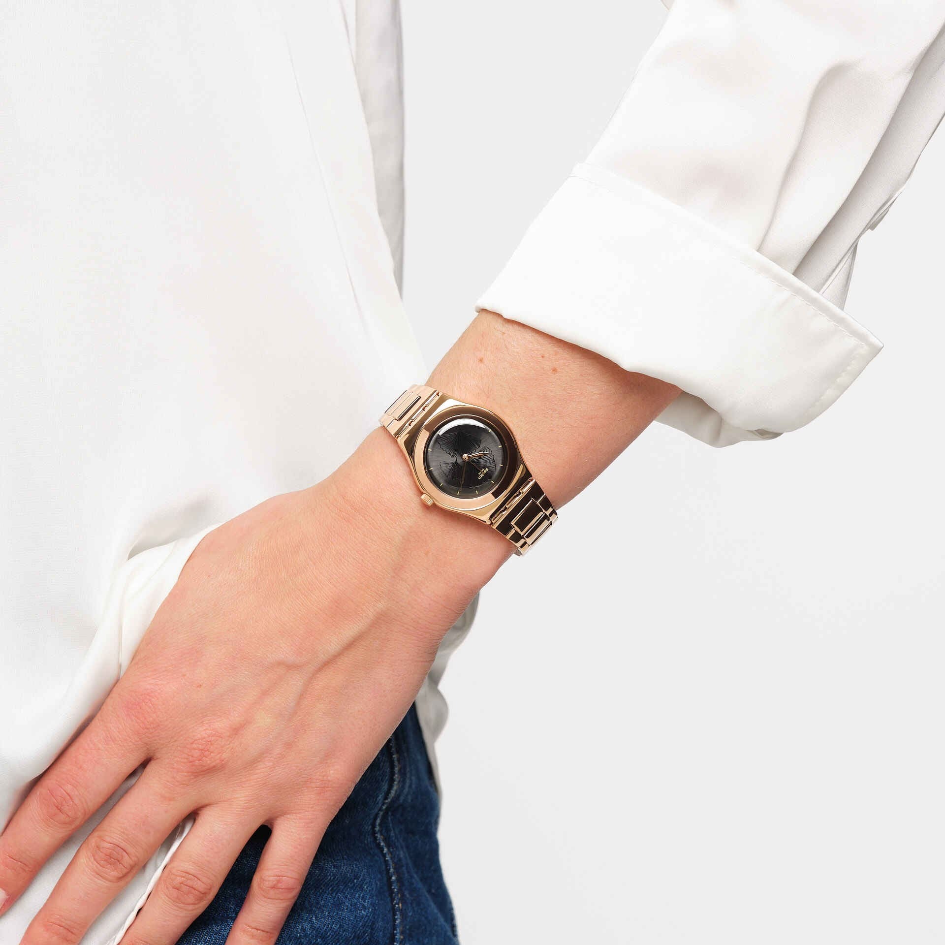 【Swatch】IRONY YLG150G 33mm 現代鐘錶