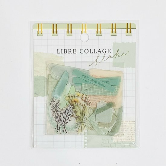 綠色 自由拼貼系列 56枚貼紙包｜日本Mind Wave