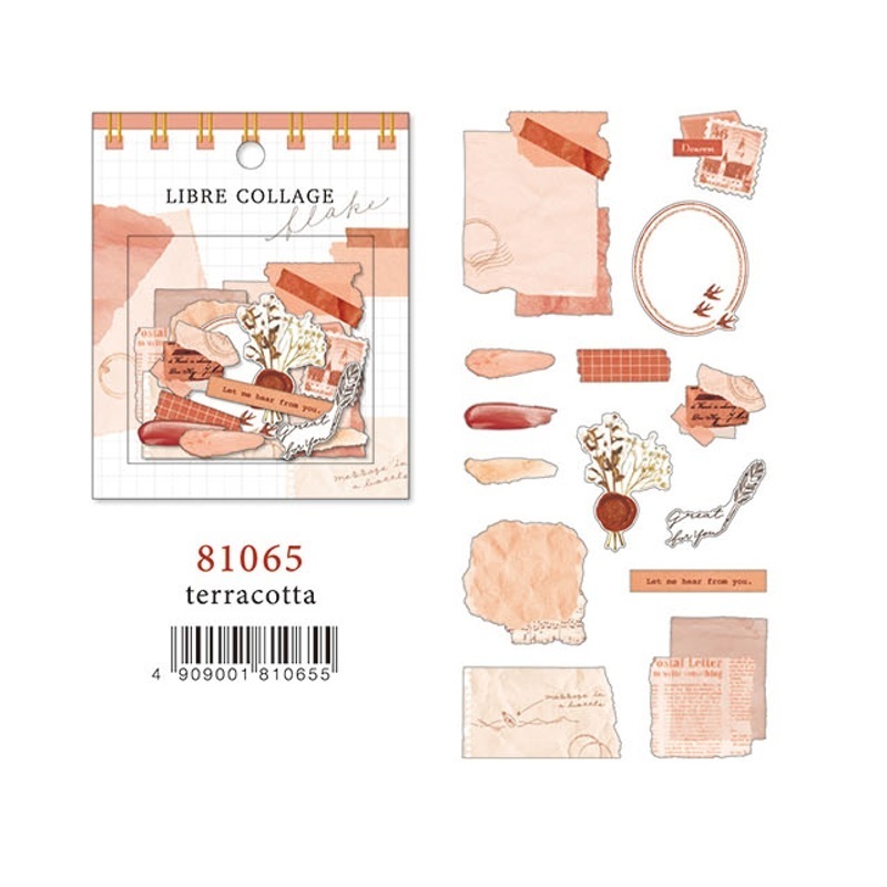 紅陶 自由拼貼系列 56枚貼紙包｜日本Mind Wave