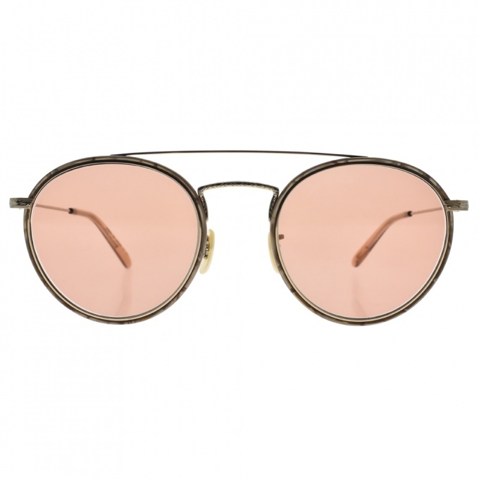 【OLIVER PEOPLES】ELLICE 5035P0 雙槓復古雕花飛官框太陽眼鏡
