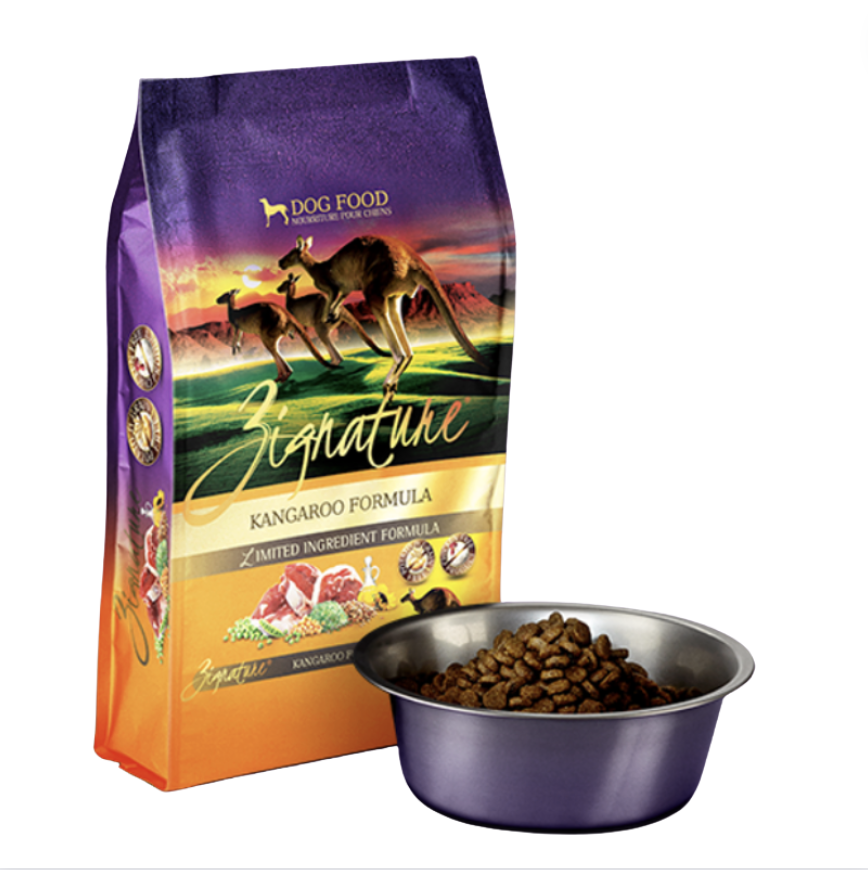 Zignature 無穀物袋鼠肉配方[細粒]狗乾糧 4LB/12.5LB