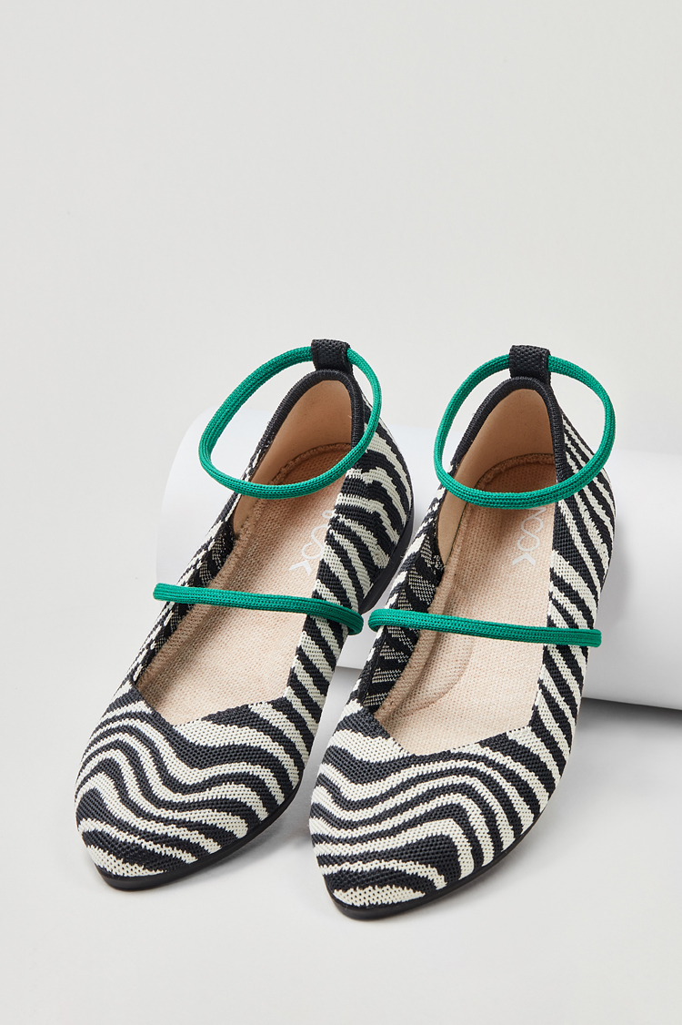 妙妙平底鞋 黑斑馬紋