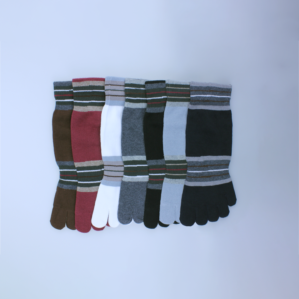 條紋。五趾襪9013