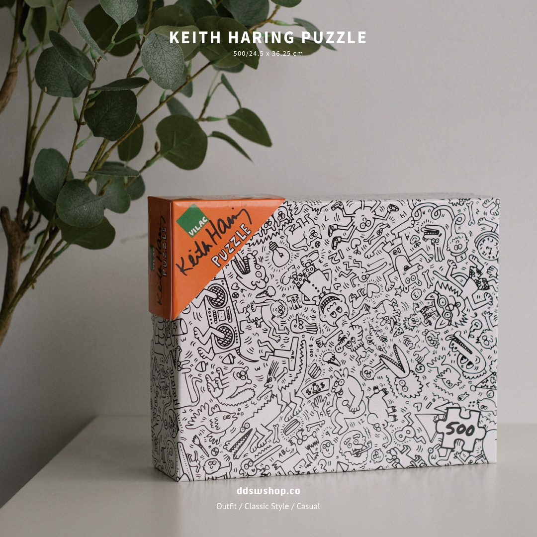 Keith Haring Puzzle 收藏拼圖 500片 黑白塗鴉