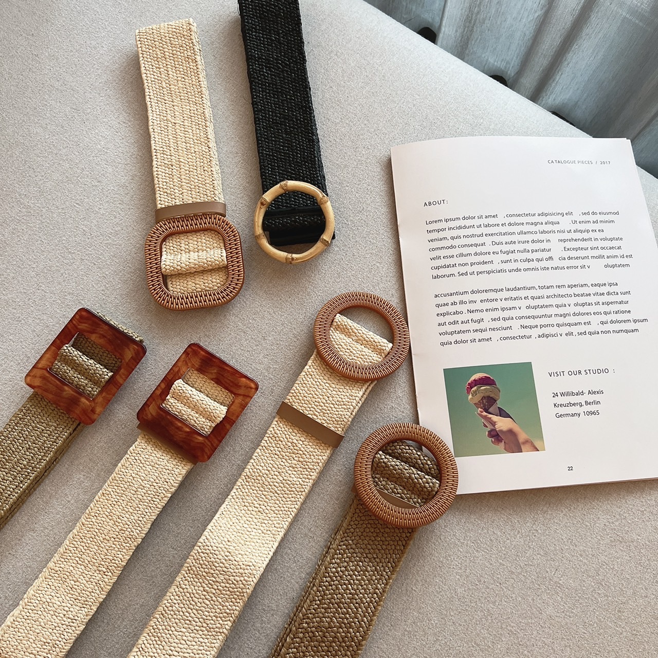 夏日編織皮帶/六款